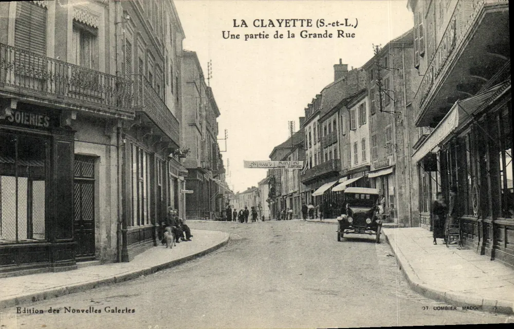 La Clayette (S.-et-L.) — Ein Teil der Grande Rue — Ausgabe der Nonvelles Galeries - Vorderseite