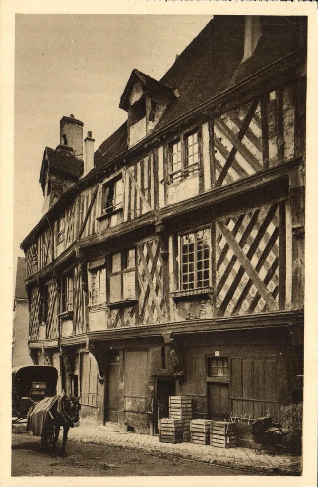 Chartres (Eure-et-Loir) — A Casa do Salmão — Edições de Arte Yvonne - Frente