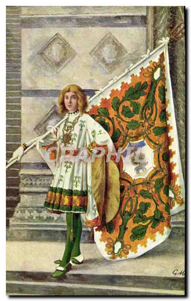 Jungmann in historischem Kostüm — Siena — Genehmigte Ausgabe durch den Comune di Siena - Vorderseite