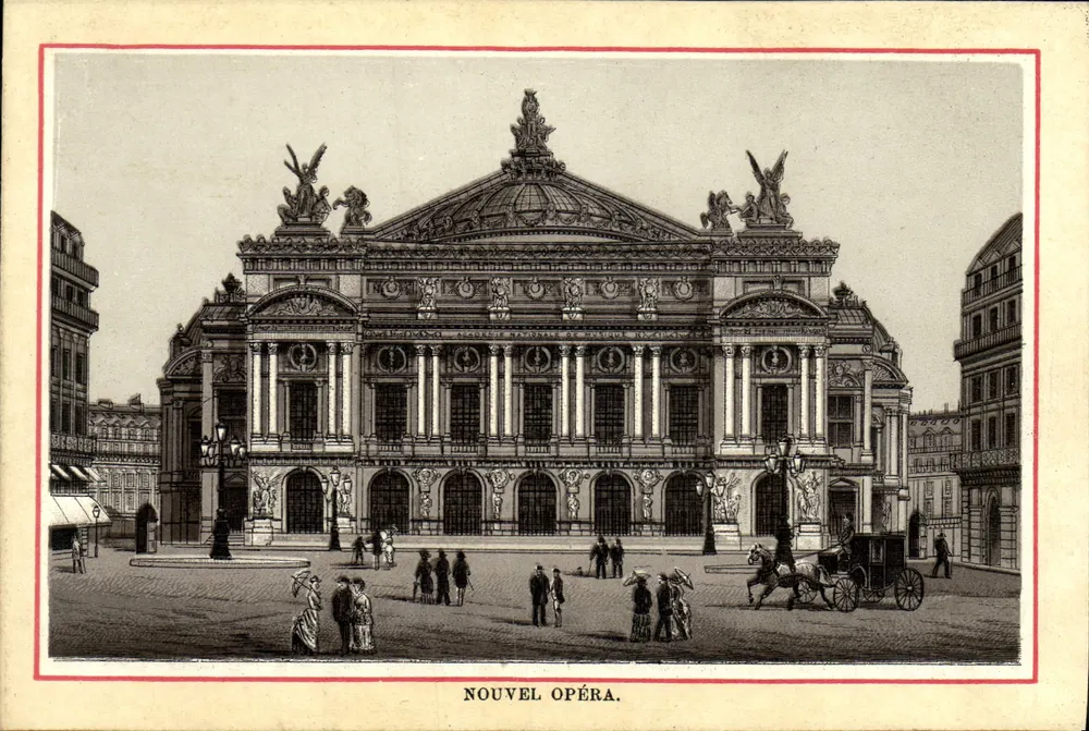 Ópera Garnier — Paris — gravura - Frente