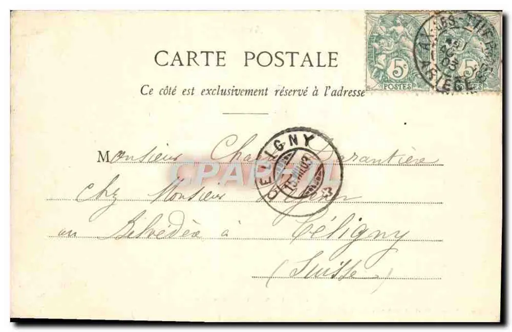 Foix — Vista geral — Fototipia Labouché Fr., Toulouse, n° 41 - Verso