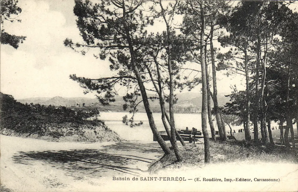 Bassin de SAINT-FERRÉOL — (E. Roudière, Imp.-Editora, Carcassonne) - Frente