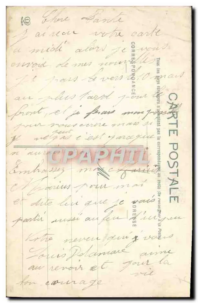 A Montanha Negra — Cachoeira do Roc du Bougre — Mototype L'Assiègne Préra, Toulouse, n°132 - Verso