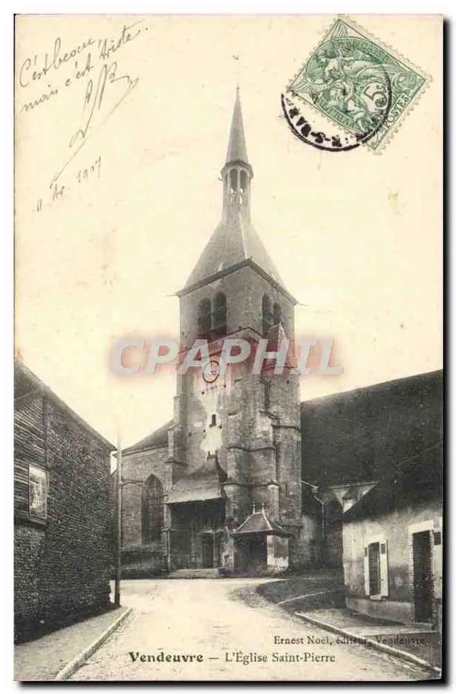 Vendeuvre — A Igreja de São Pedro — Ernest Noël, editor, Vendeuvre - Frente