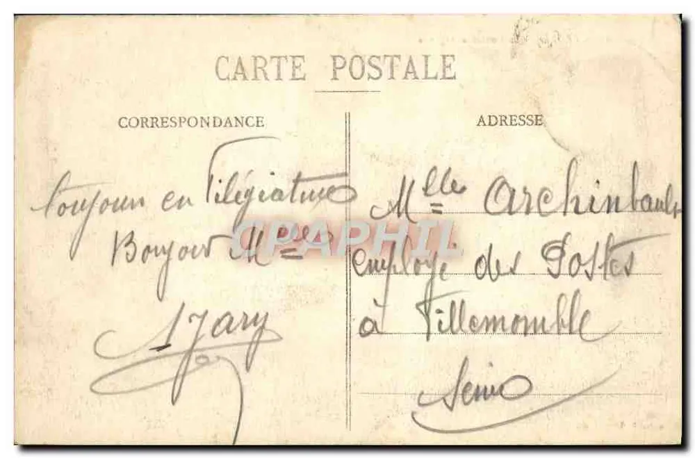 Troyes - A Fonte Argence — editor não identificado, número de série não visível - Verso