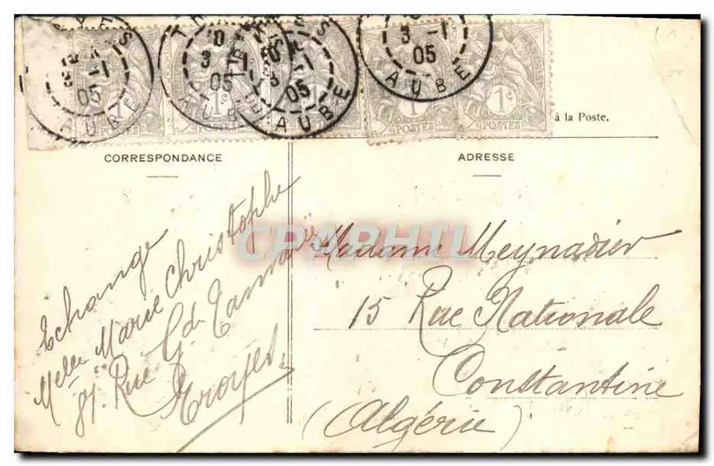 Troyes — La Caisse d'Épargne — éditeur R.W. RANCY, n°14 - Verso
