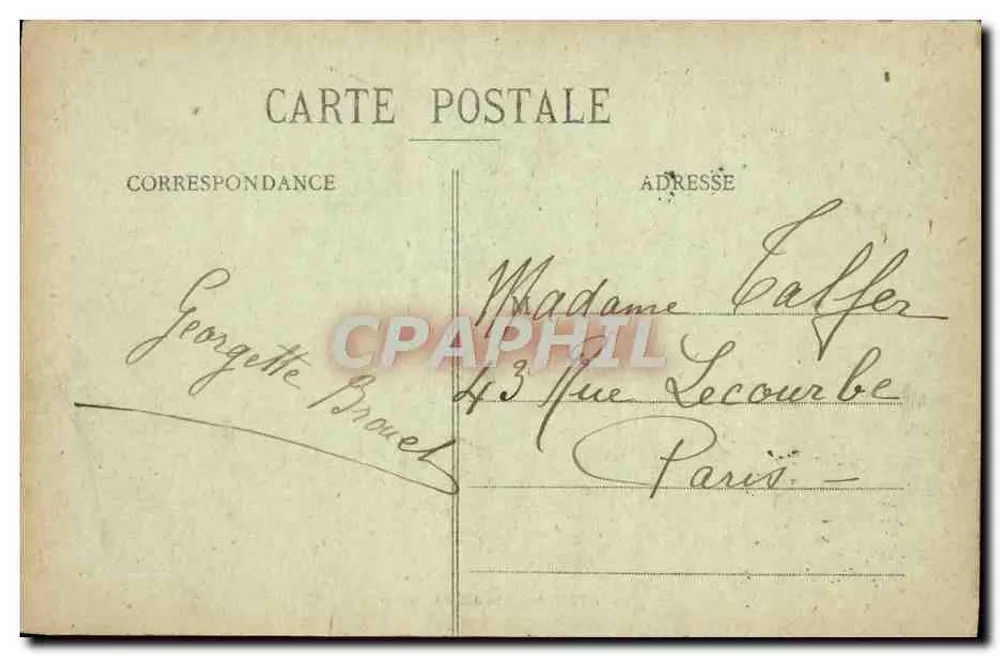 Troyes - Jardim do Rochedo — editor desconhecido, n° 92 - Verso