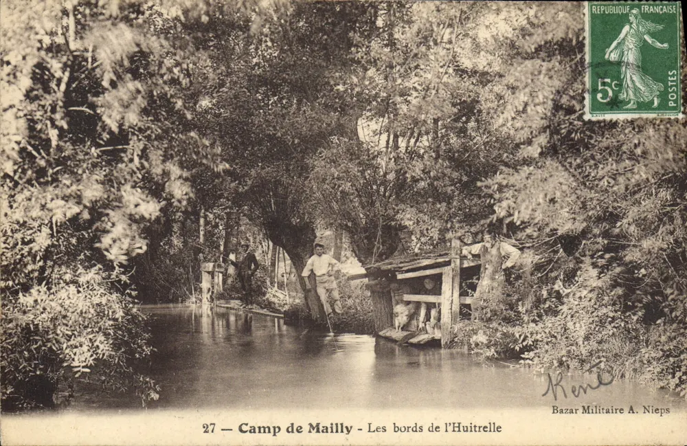 Camp Mailly — Ufer der Huitrelle — Militärmarkt A. Nieps - Vorderseite