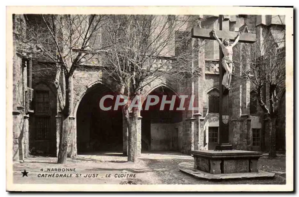 NARBONNE - CATEDRAL DE SÃO JUSTO, O CLOISTRO — editor 'ÉTOILE', Paris - Frente