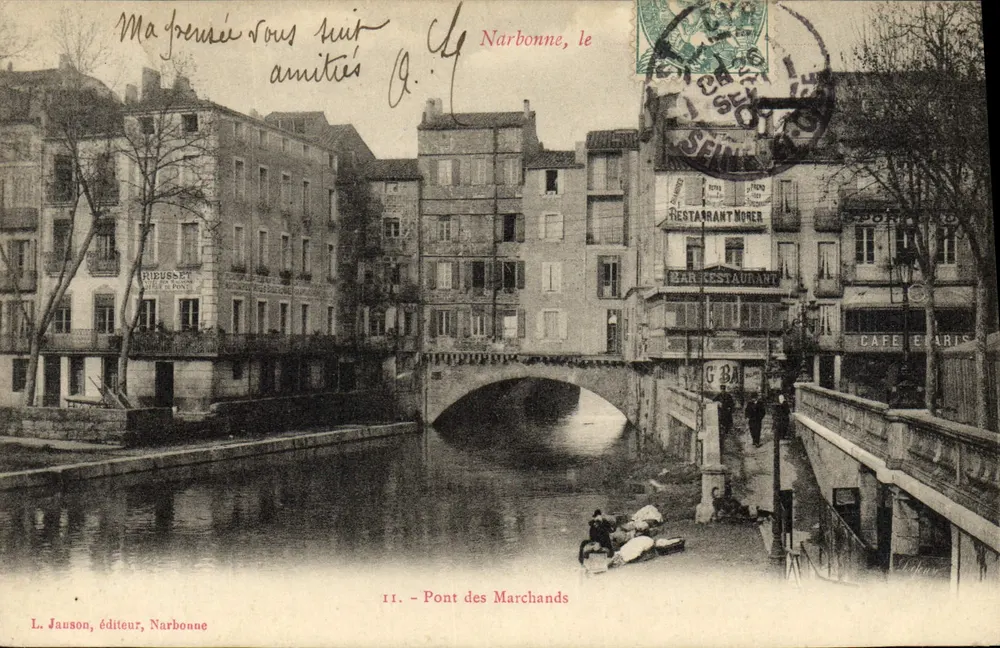 Ponte dos Mercadores — Narbonne — L. Janson, editor, Narbonne - Frente