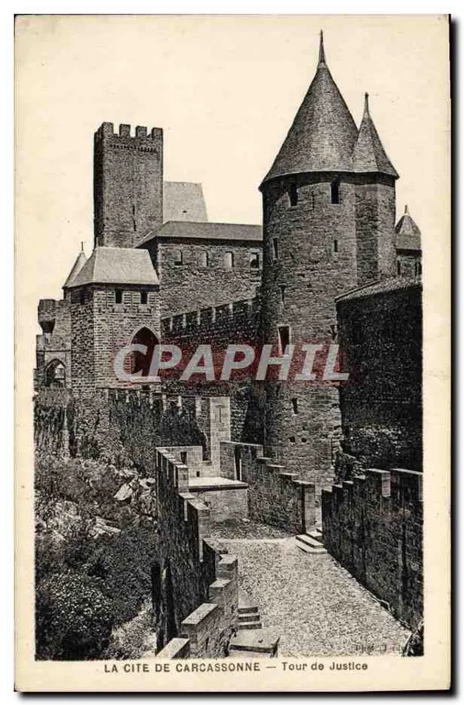 Carcassonne — Tour de Justice — Éditions d'Art Jordy - Frente
