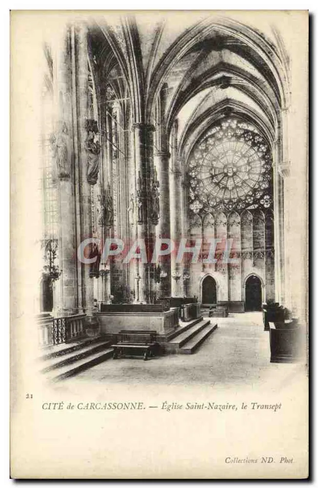 Cité de Carcassonne — Église Saint-Nazaire, der Transept — Collections ND. Phot. - Vorderseite