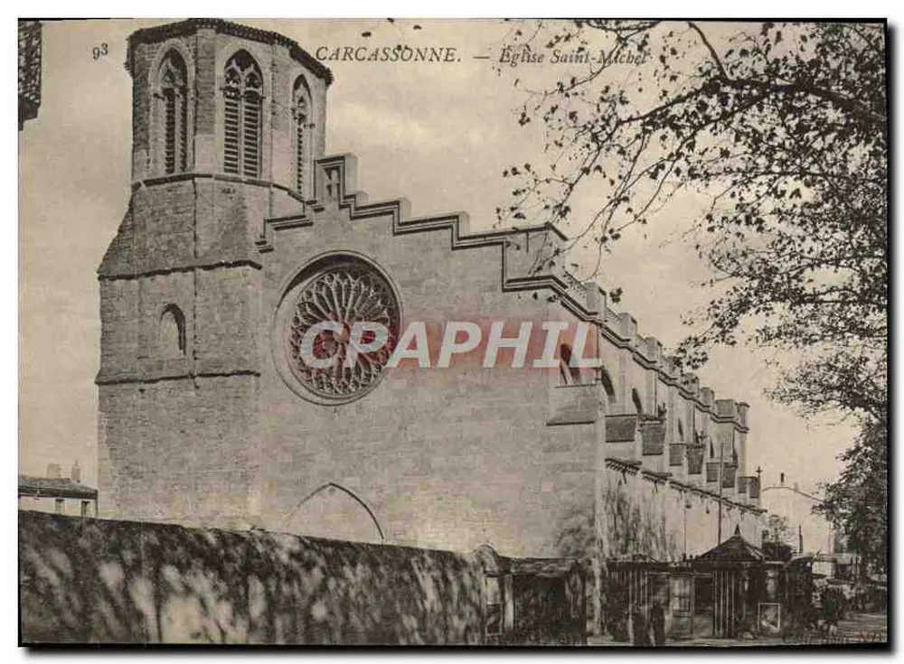 Carcassonne — Igreja de São Miguel — Editor anônimo, n° 93 - Frente