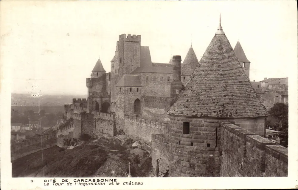 Carcassonne — Die Türme der Inquisition und das Schloss — Edition des Monuments Palais - Vorderseite