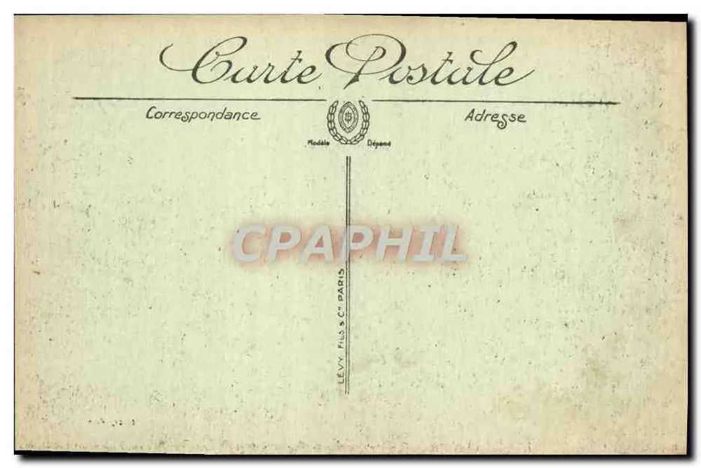 Stadt Carcassonne — Die Apsis der Kirche Saint-Nazaire — Verlag Lévy Fils & Cie, Paris, Nr. 12 - Rückseite
