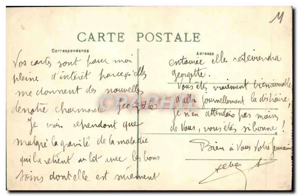 Carcassonne — Montée de la Porte d'Aude und Schloss — G. Cazanou, Verlag - Rückseite