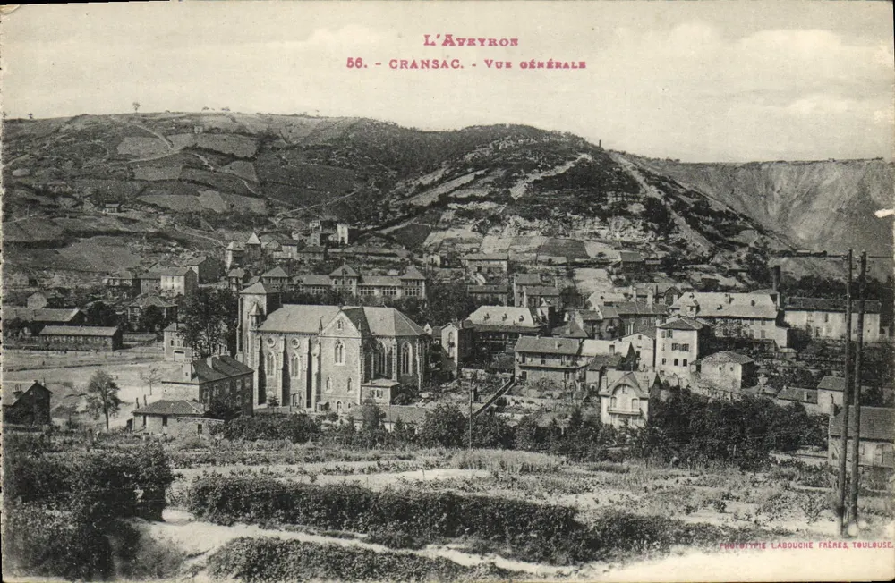 Cransac - Vista geral — L'Aveyron, 56 — Fototipia Labouche Frères, Toulouse - Frente