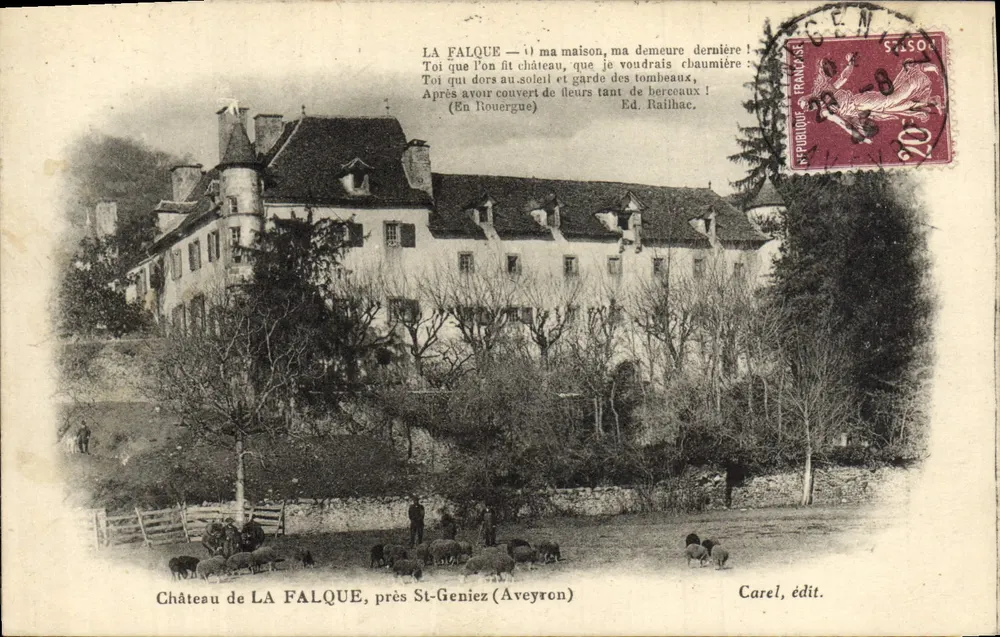 Schloss LA FALQUE, nahe St-Geniez (Aveyron) — Carel, Verlag - Vorderseite