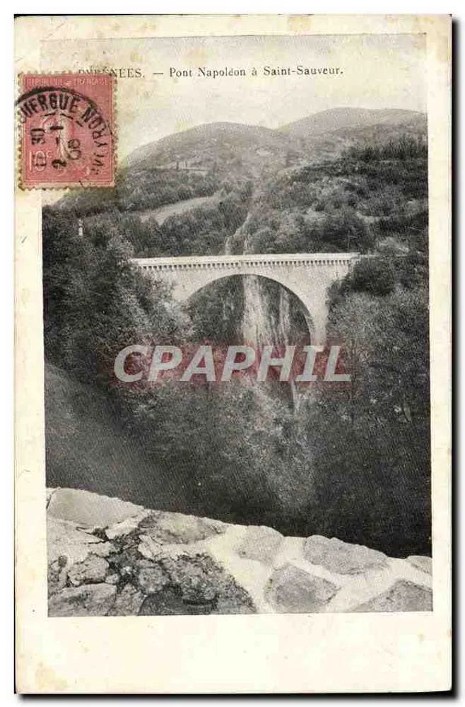 Ponte Napoléon em Saint-Sauveur — Pirineus — Edição especial do Chocolate Poulain - Frente