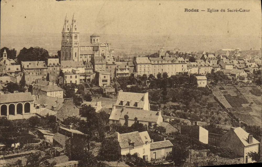 Rodez — Iglesia del Sagrado Corazón — Editor « La Claire », Rodez - Anverso