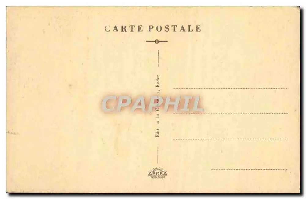 Rodez — Iglesia del Sagrado Corazón — Editor « La Claire », Rodez - Reverso