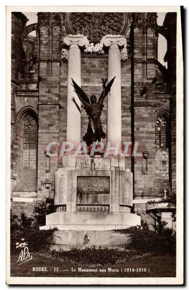 Rodez — Denkmal für die Toten (1914-1918) — APA, n°12 - Vorderseite