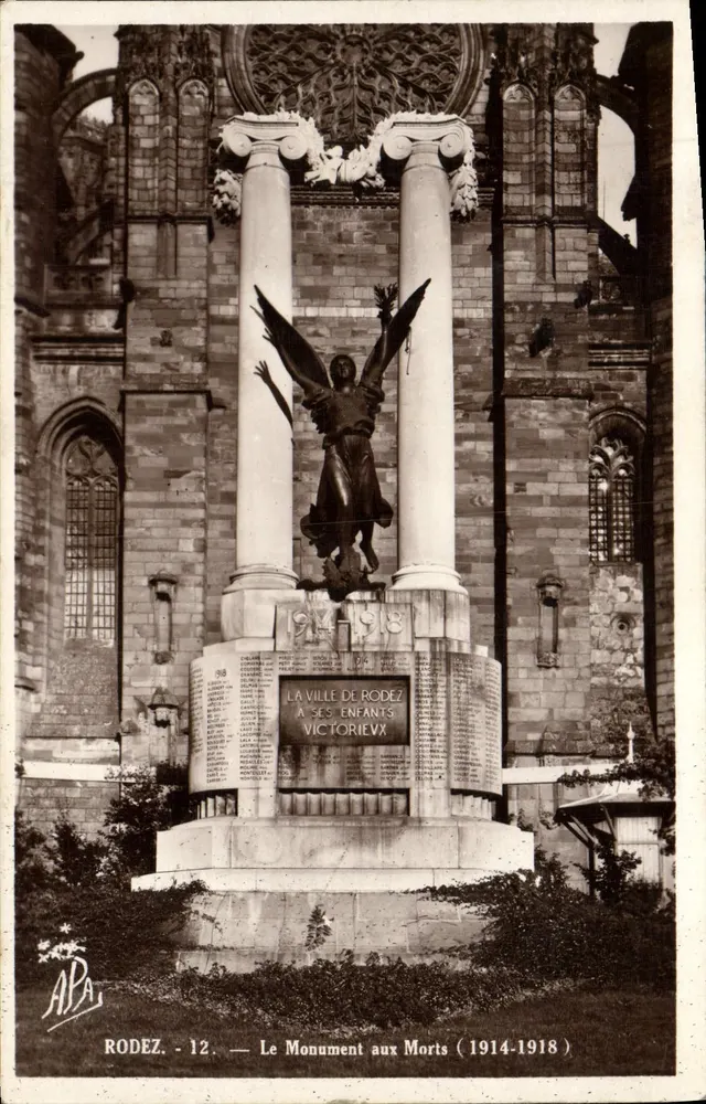 Rodez - Den Gedenkstein für die Toten (1914-1918) — APA, n°12 - Vorderseite