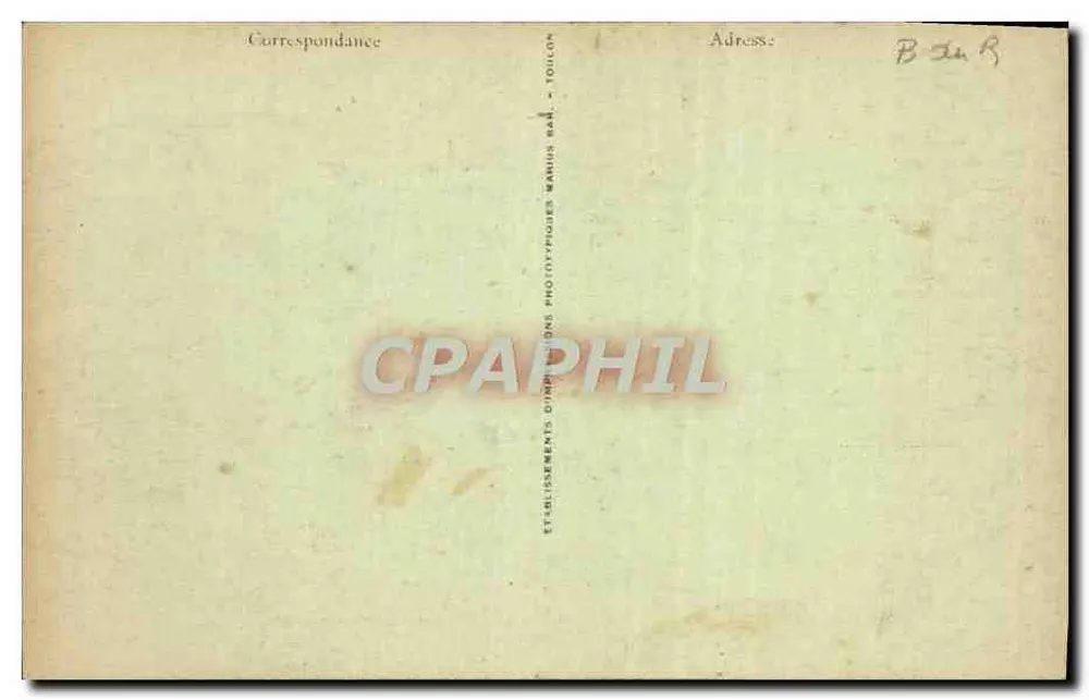 A Santa Baume: Interior da gruta — editor Toillon, n° 74 - Verso