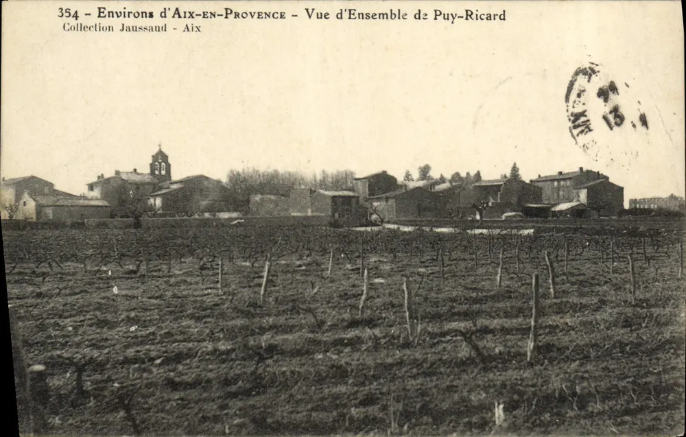 Puy-Ricard — Vue d'ensemble — Collection Jaussaud - Aix-en-Provence - Recto