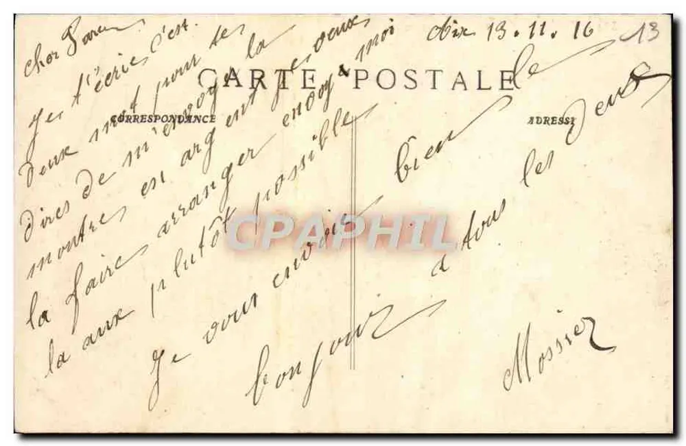 Puy-Ricard — Vue d'ensemble — Collection Jaussaud - Aix-en-Provence - Verso