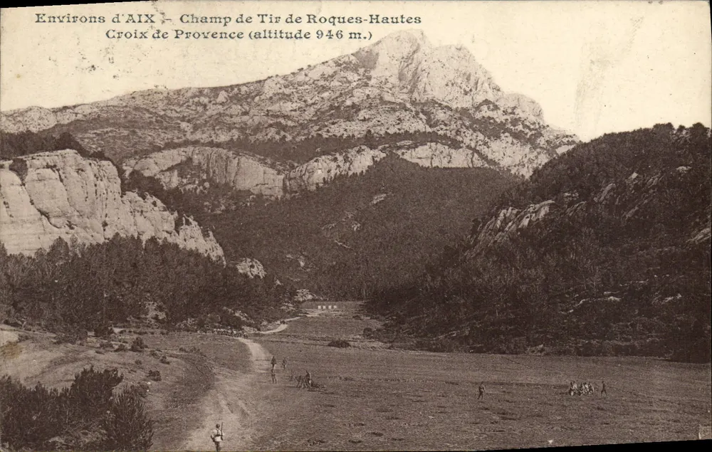 Environ d'Aix — Champ de Tir de Roques-Hautes — Croix de Provence (altitude 946 m.) - Vorderseite