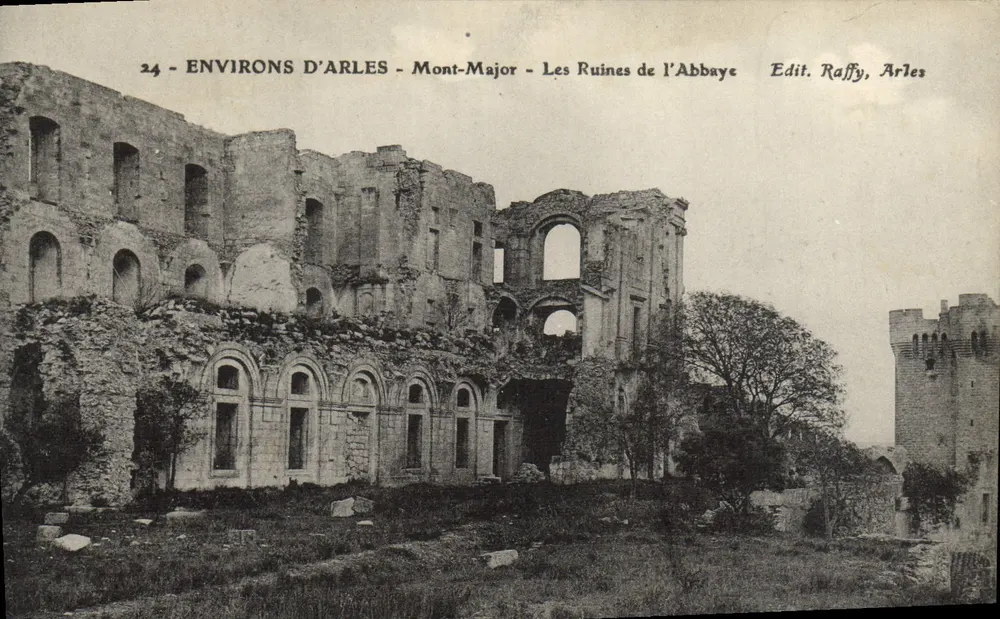 Ruinen der Abtei - Mont-Major - Umgebung von Arles — Edit. Raffy, Arles - Vorderseite