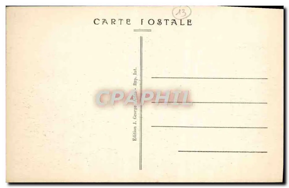 Arles — Interior das Arênes — Edição J. George, Int. Rep. - Verso