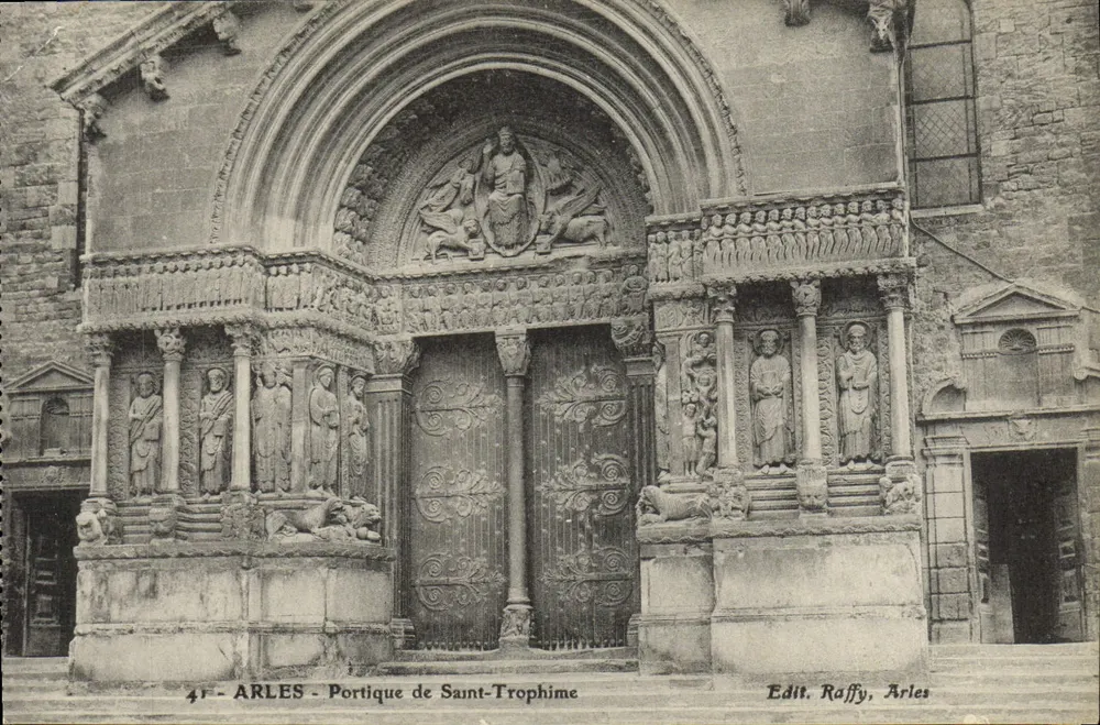 Arles - Portique de Saint-Trophime — Editor Raffy, Arles, n°41 - Frente