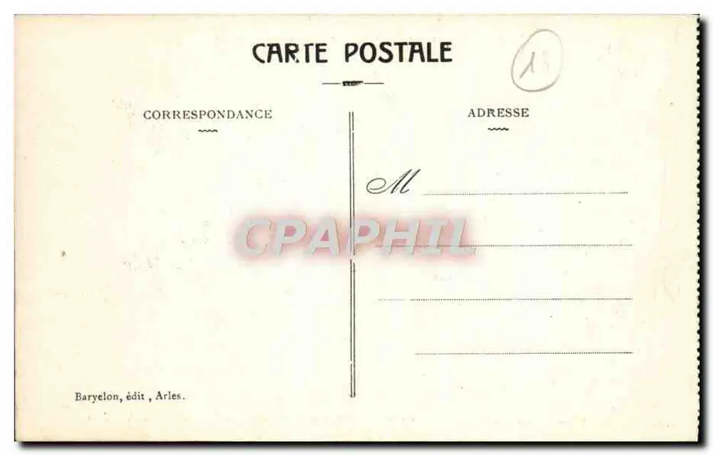 Arles — Vista Geral e o Rio Rône — Baryelon, editor Arles - Verso