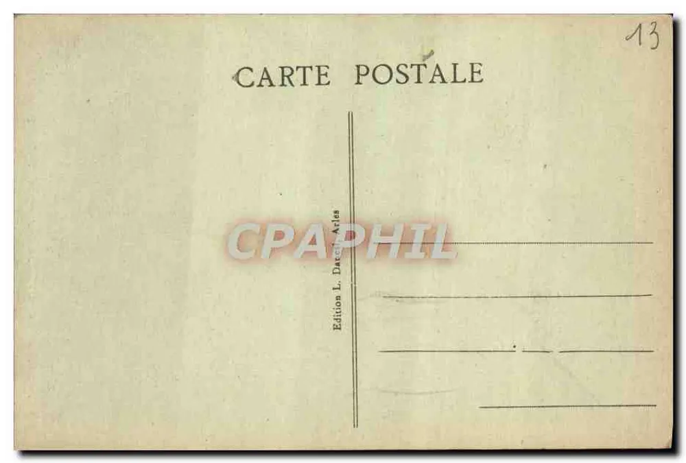 Arles — Innenansicht der Kirche Saint-Trophime — Sammlung von Ar. Magniit, Nr. 31 - Rückseite