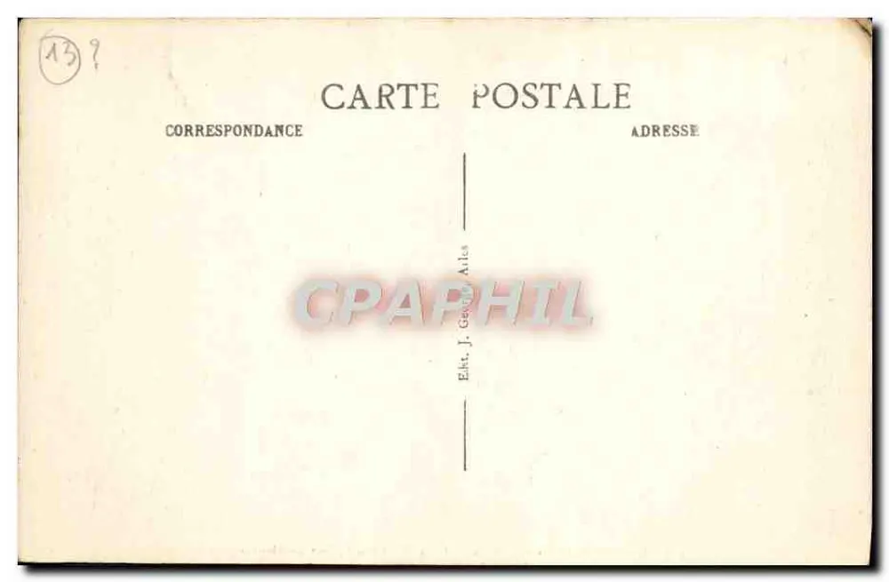 Montmajour — Südseite der Neuen Abtei Montmajour — Verlag J. Génot, Arles, Nr. 517 - Rückseite