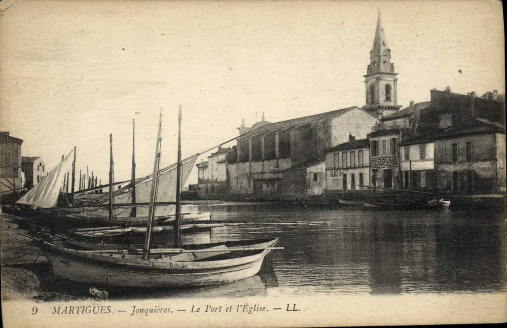Martigues — Jonquières — Der Hafen und die Kirche — LL. - Vorderseite