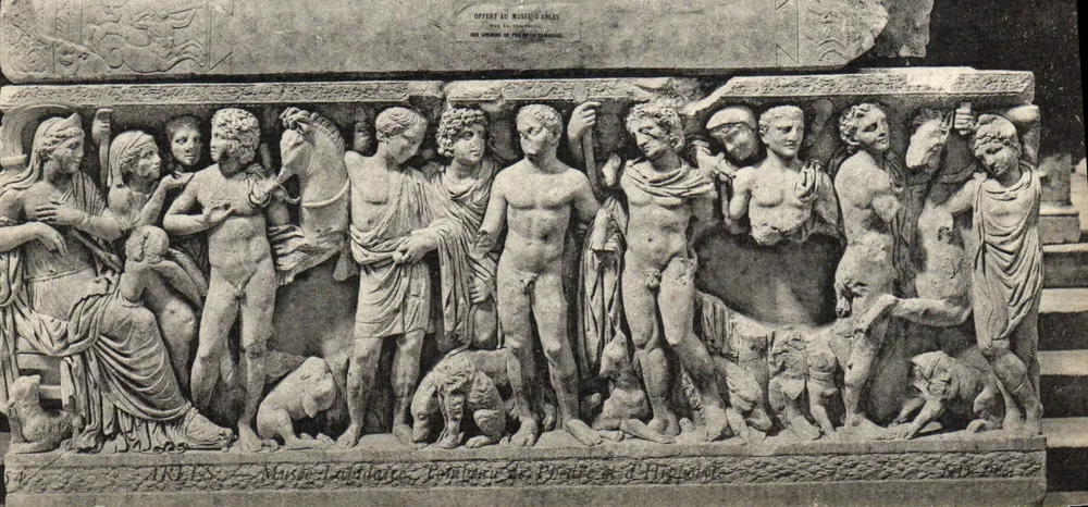 Escultura em relevo — Museu de Louvre, Paris — Editor: B du R - Frente