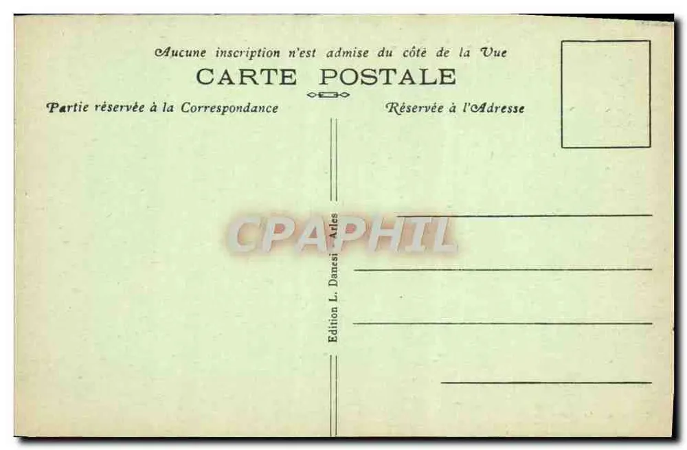 Arles — Vista interna das Arênes — Coleção d'Art Magal - Verso