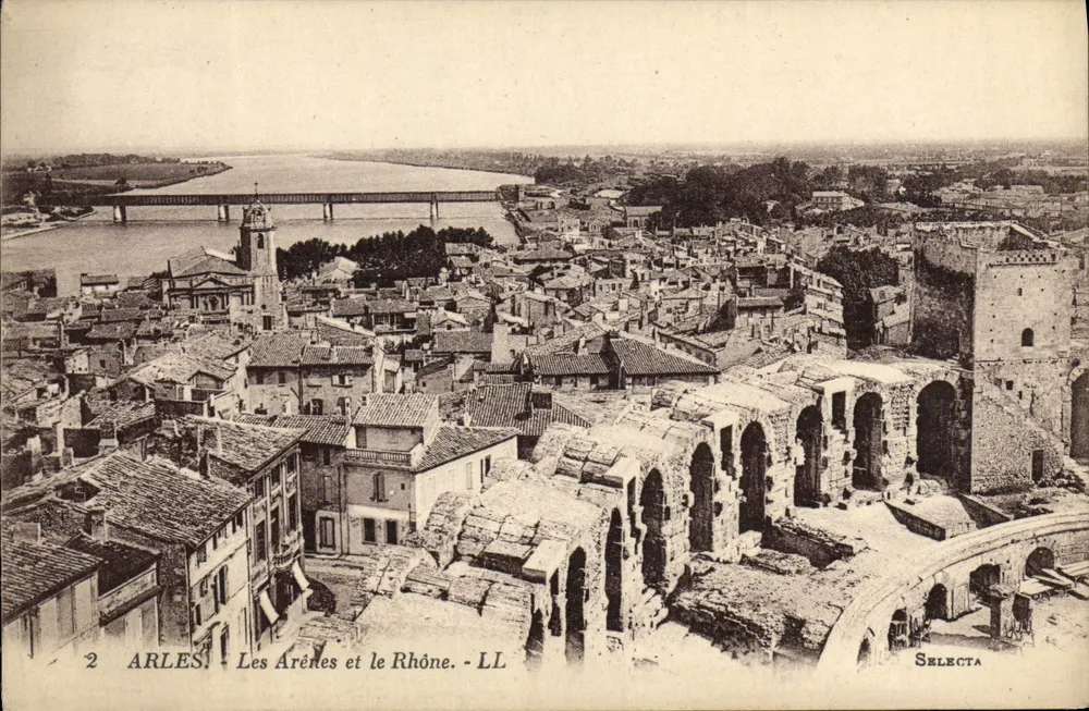 Arles - As Arenas e o Rio Rône — Selecta LL - Frente