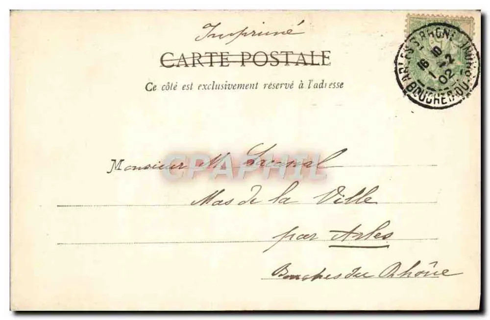 Arles - Tor der Kirche St-Trophime — Edition Gilletta, phot., Nice, n° 3119 - Rückseite