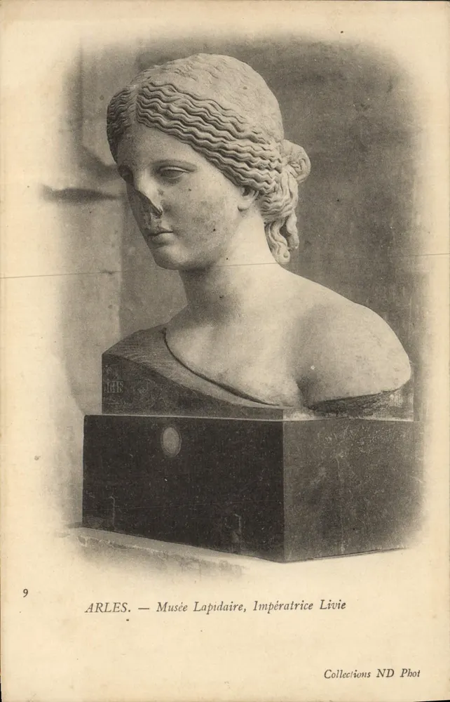 Arles — Museu Lapidário, Imperatriz Lívia — Coleções ND Phot - Frente