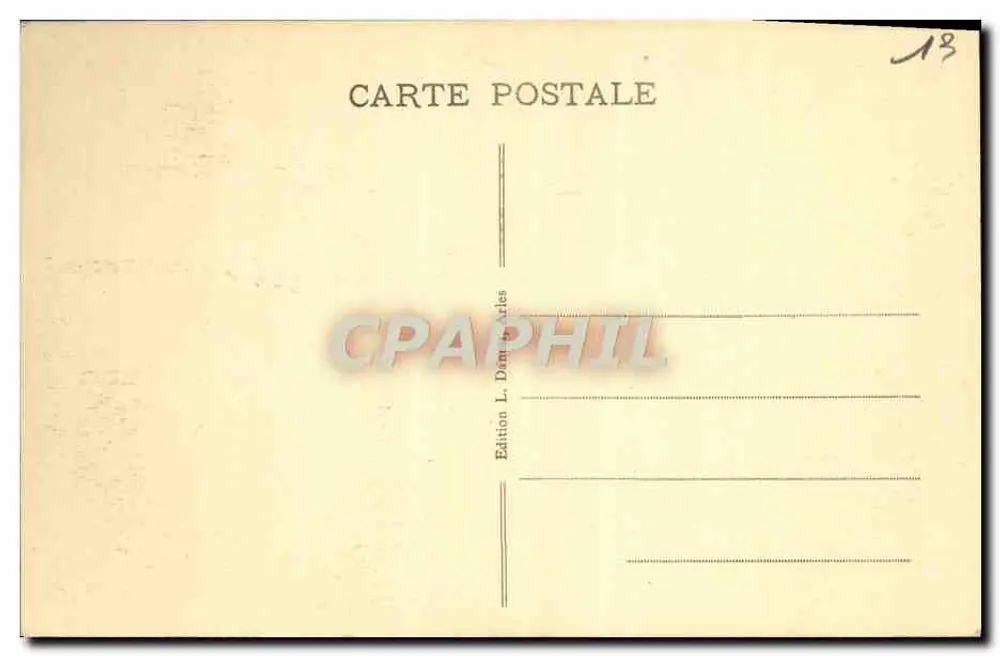 Arles - Grotte Saint-Prophète - Kapitell des 12. Jahrhunderts - Die Geburt Christi — Édition Art Magail, n°36 - Rückseite