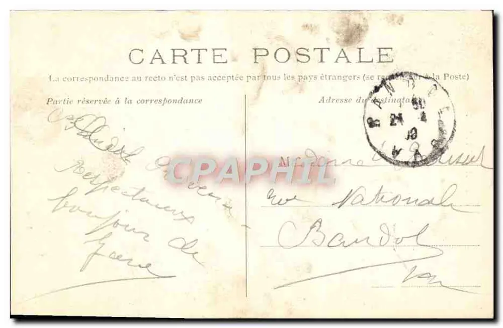 Aix-en-Provence — Rathaus — Turm (505) — Germanet, Verlag - Rückseite