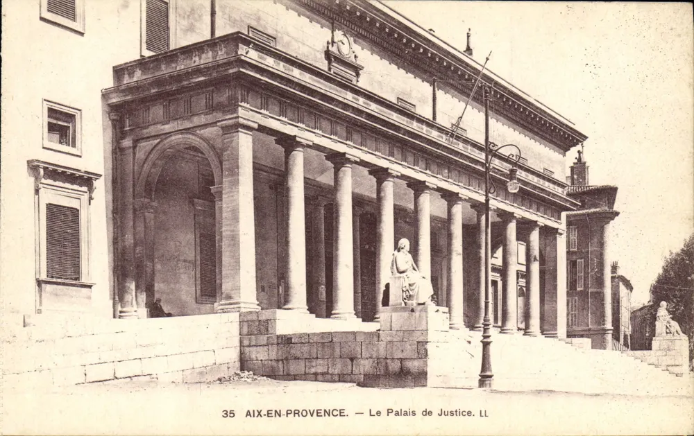Aix-en-Provence — O Palácio de Justiça — LL - Frente