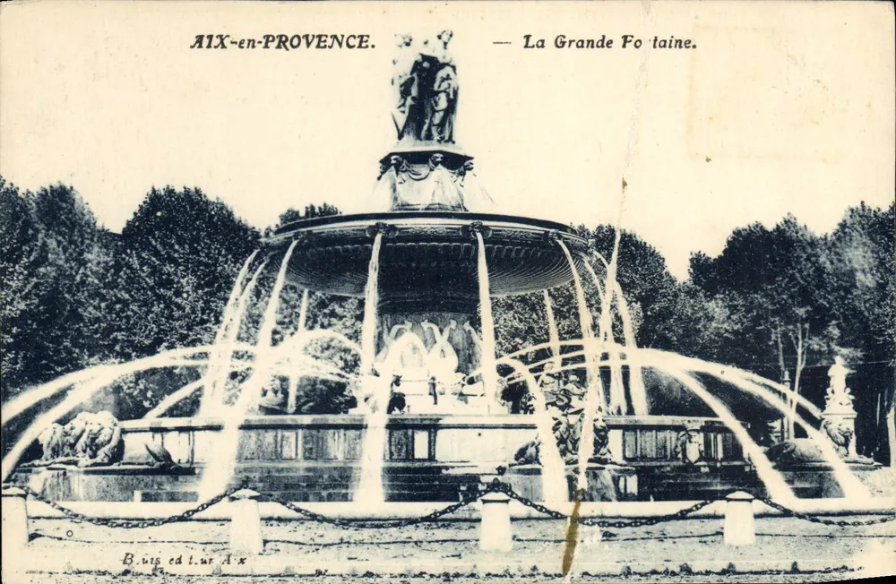 AIX-en-PROVENCE — La Grande Fontaine. — Buis éditeur Aix - Recto