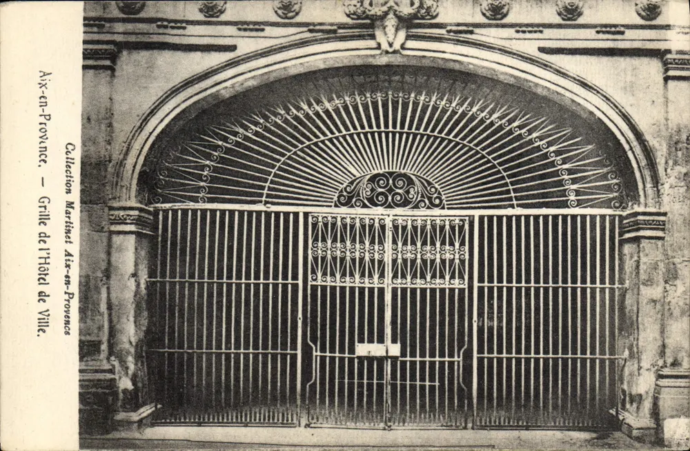 Gitter des Rathauses — Aix-en-Provence — Sammlung Martinet - Vorderseite