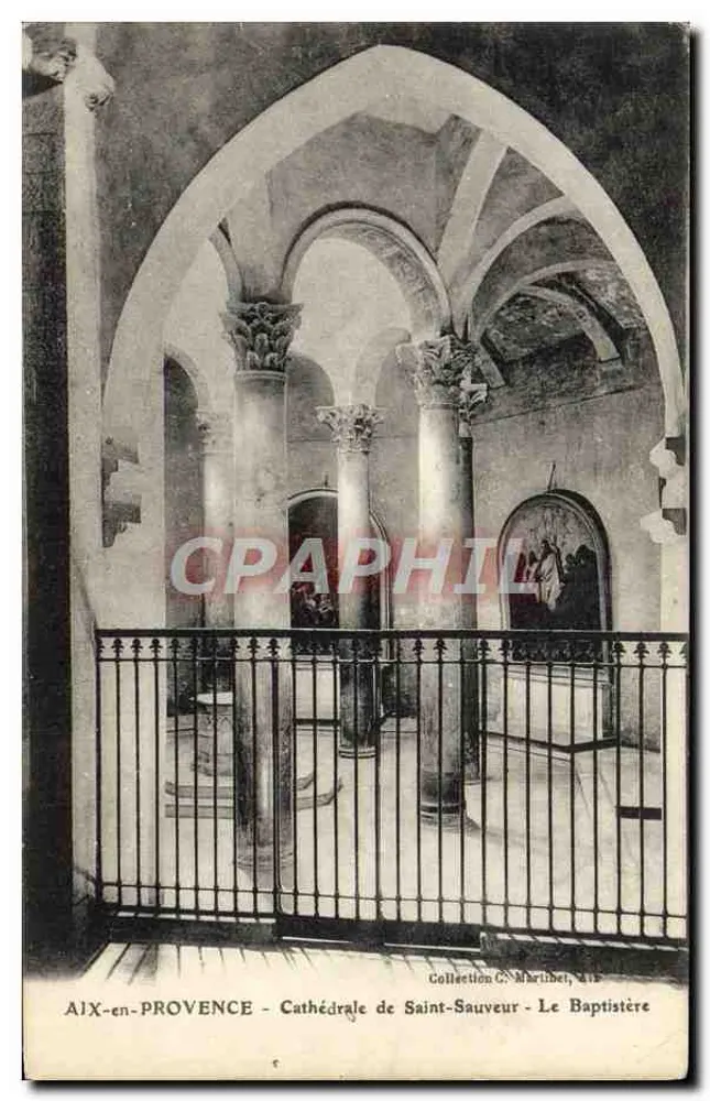 Aix-en-Provence - Kathedrale Saint-Sauveur - Der Taufbau - Vorderseite