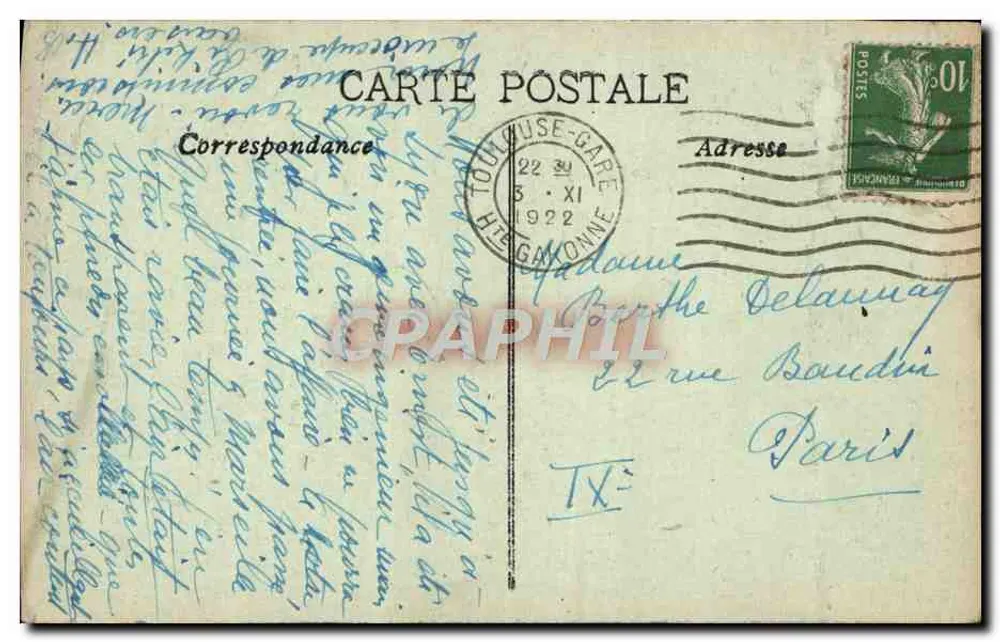 Aix-en-Provence — Portal der Kathedrale — Édit. F. Bouitière, Café-Tabacs - Rückseite